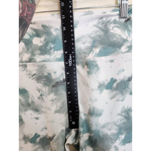 Core 10 Leggings Womens Small Green Tie Dye Abstract High Waist Crop Yoga Gym - Picture 6 of 6